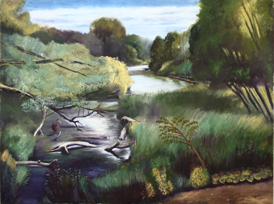 Landscape, Humber River Marshlands (2008) Toronto - Oil on canvas