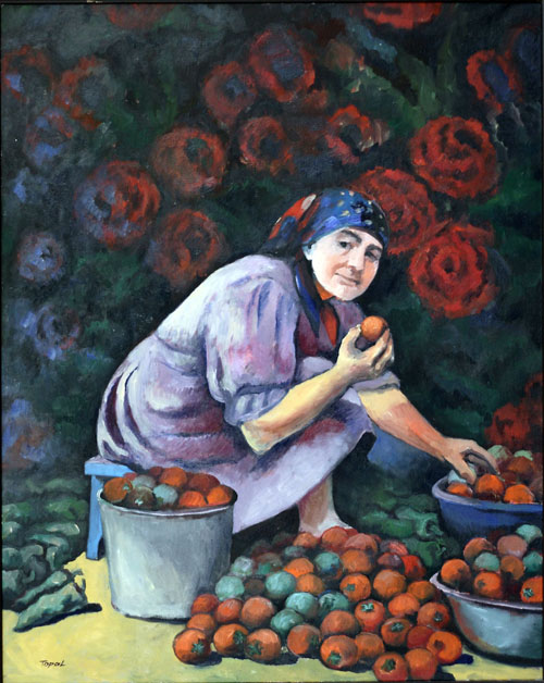 Mother and Vegetables (1996) Istanbul, Oil on canvas