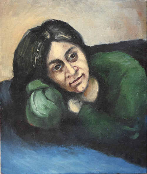 Vladimir Topal, Portrait of the Woman, Oil on canvas