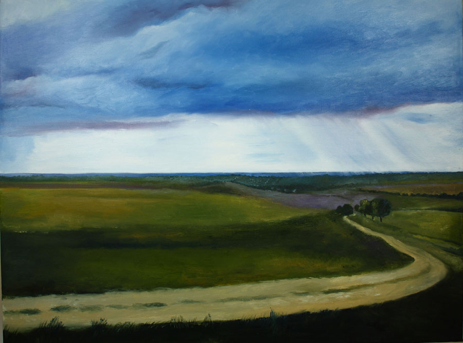 Landscape, Road to Kazayak  (2010) Toronto - Oil on canvas