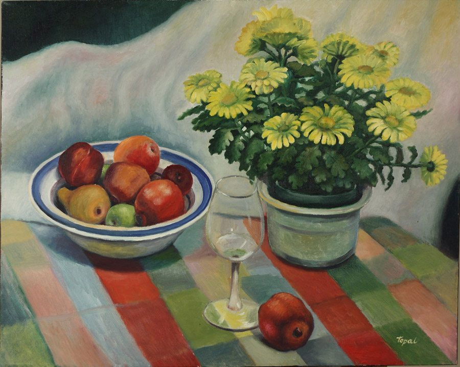 The Flowers and plate with Fruits - Toronto, 2003